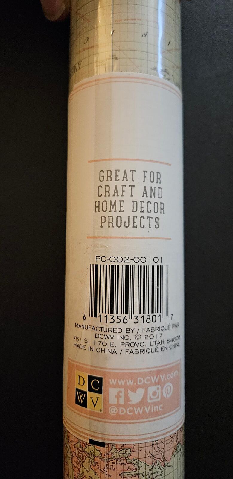 Antique World Map Project Paper Roll - 10" x 120" DCWV
