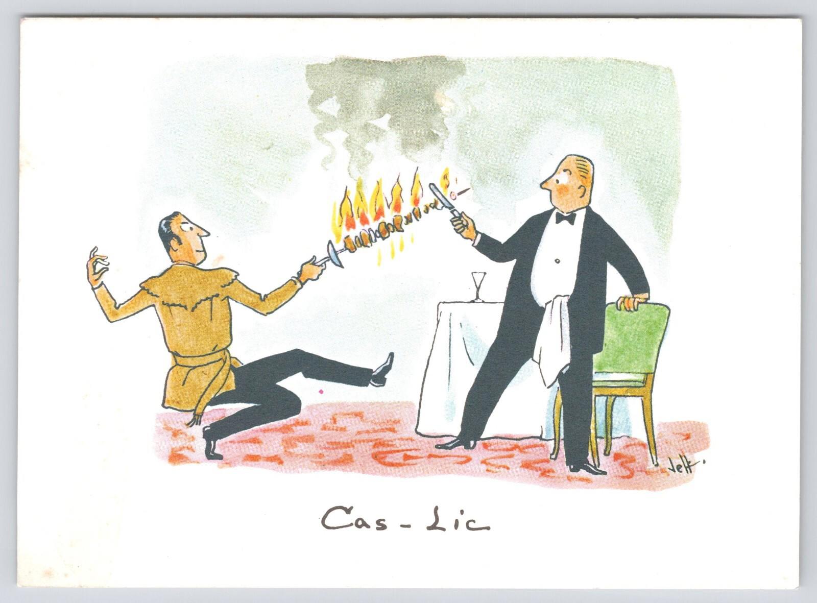 Postcard Cas-Lic Beaver Club Montreal Restaurant Operated by The Queen Elizabeth