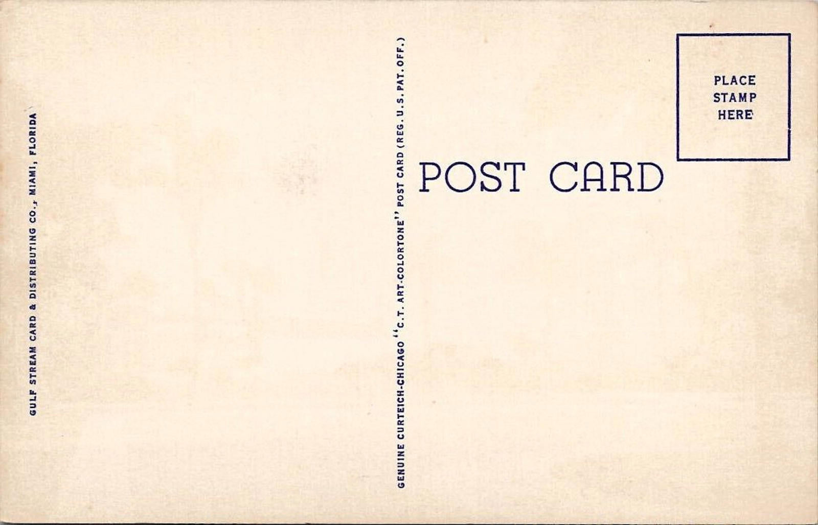 Magnificent Hotel Miami Florida Linen Postcard Art-Colortone UNP crisp edges