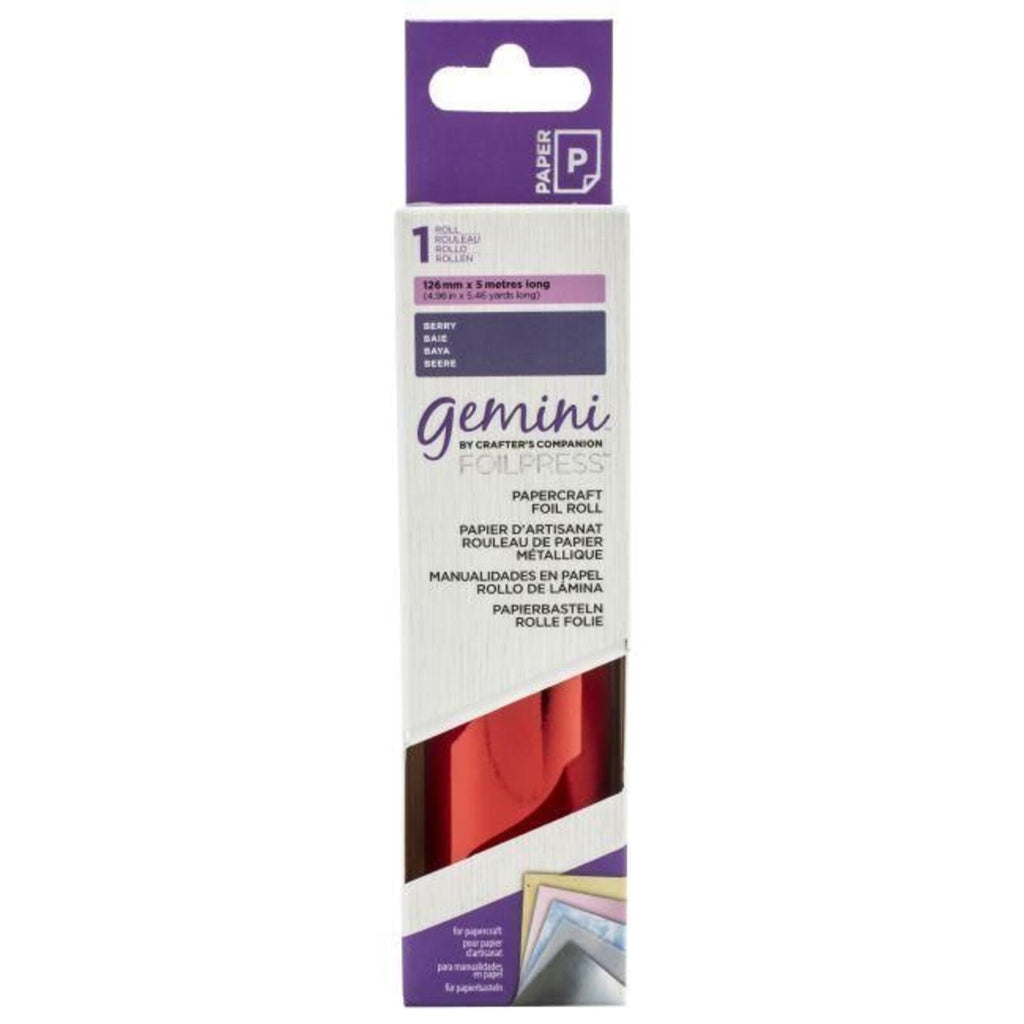Berry - Gemini Foilpress Papercraft Foil Roll 4.96"(126mm) x 5.46'(5m)