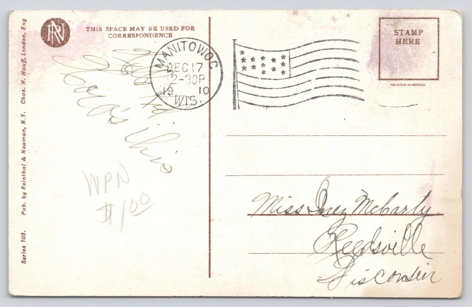Postcard An Hour with Art Series 103 Charles Scribner's Suns Reinthal Newman NY