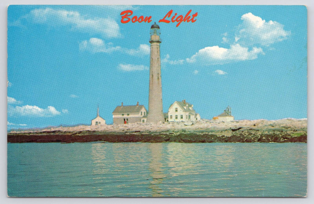 Postcard Boon Island Light Maine Off Shore Lighthouse Wakefield Trading Co
