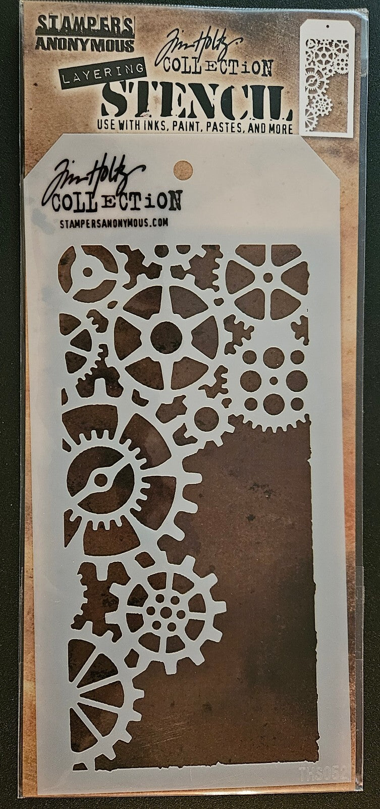 THS052 Tim Holtz Layering Stencil Gears