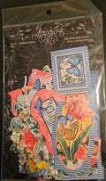 Graphic 45 Flutter 12x12 Keepsake Edition Paper Stickers Ephemera pack