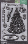 CM652 O Christmas Tree 4x6" Hero Arts Poly Clear Stamps 08570093812 NIP