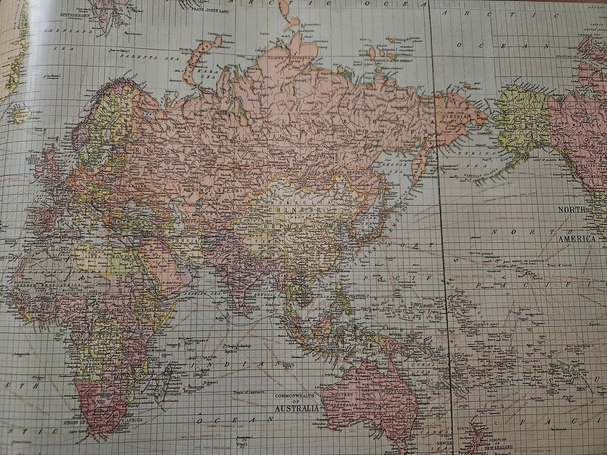 Antique World Map Project Paper Roll - 10" x 120" DCWV