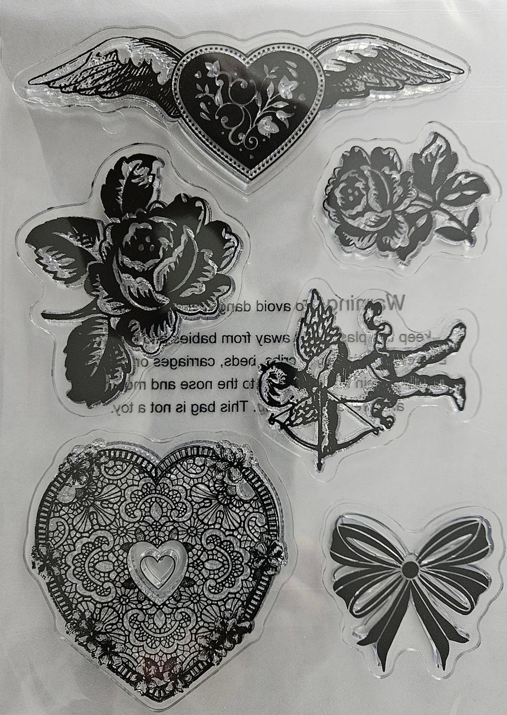 AG1861 Anna Griffin Smitten Stamps & Dies Set with Embossing and Cutting Tools