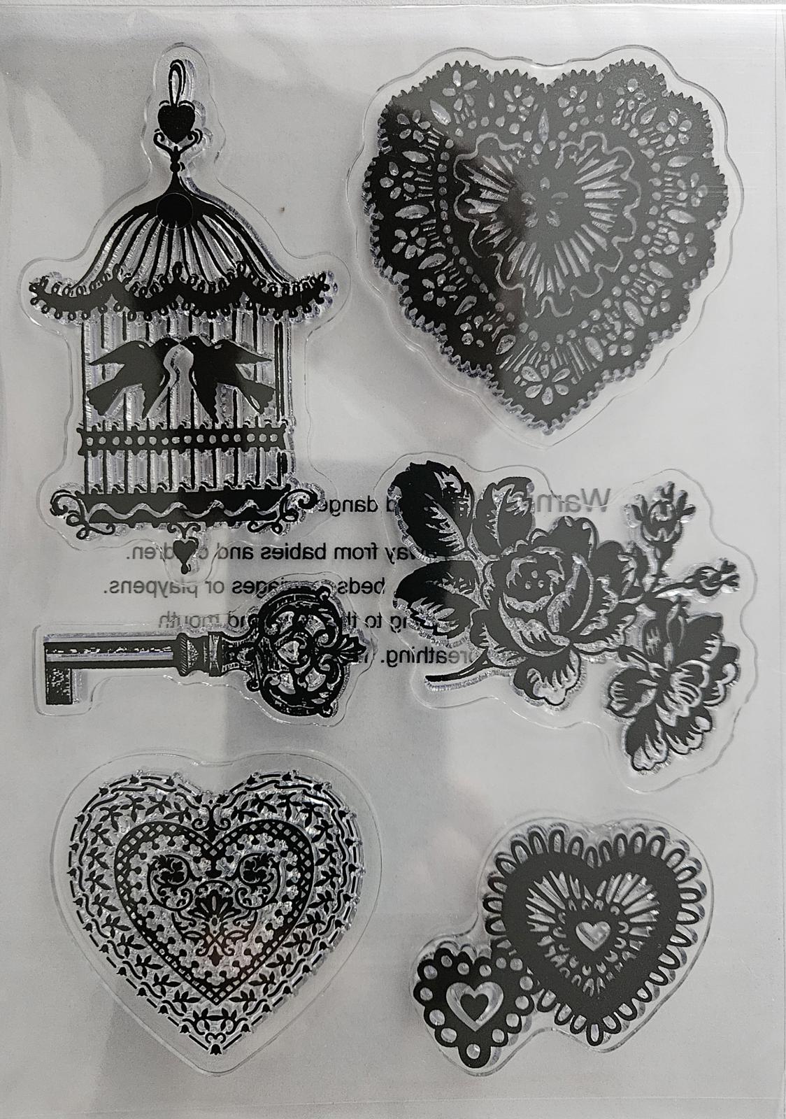 AG1861 Anna Griffin Smitten Stamps & Dies Set with Embossing and Cutting Tools