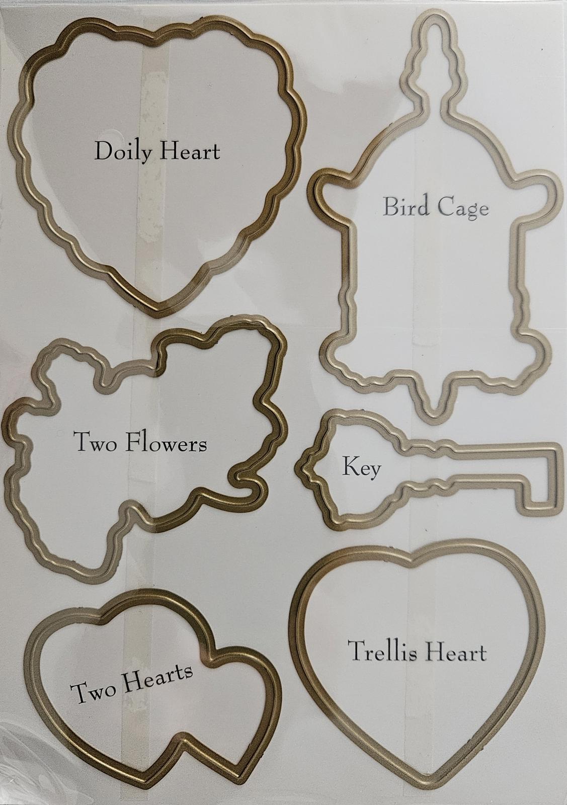 AG1861 Anna Griffin Smitten Stamps & Dies Set with Embossing and Cutting Tools