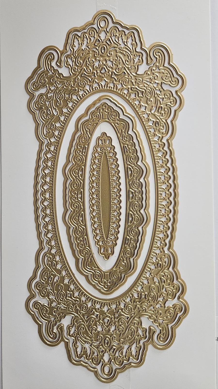 AG1569 Anna Griffin French Slimline Concentric Dies for Card Making 2022