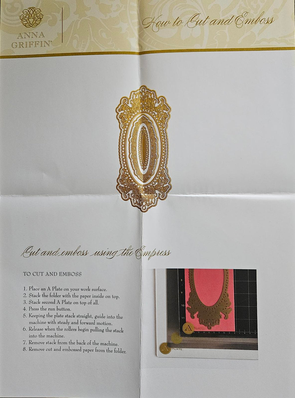 AG1569 Anna Griffin French Slimline Concentric Dies for Card Making 2022