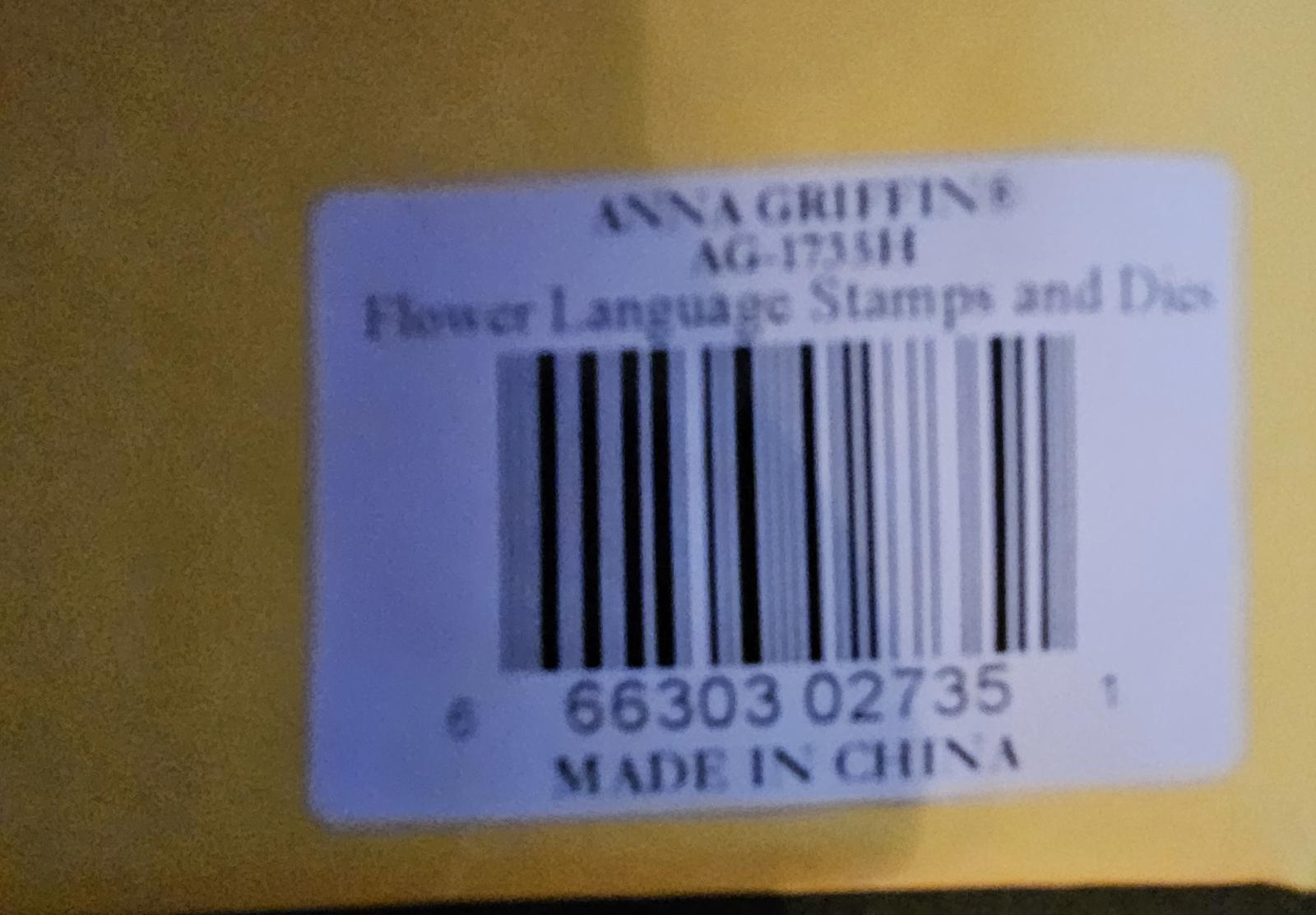 AG1735 2024 Anna Griffin Flower Language Stamps & Dies Set Emboss NIP