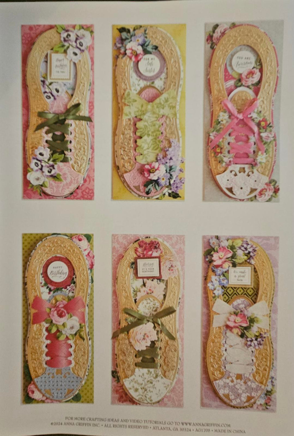 AG1705 2024 Anna Griffin Paper Sneakers Craft Box with Finishing School Access