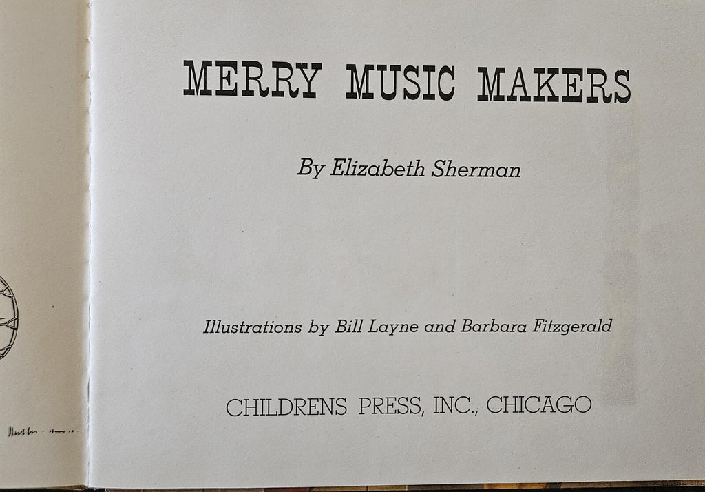 Merry Music Makers Children's Book 1952