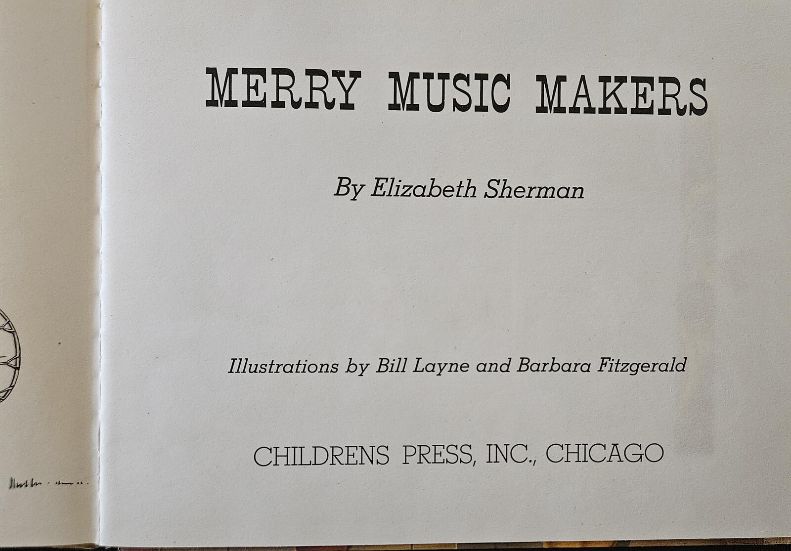 Merry Music Makers Children's Book 1952