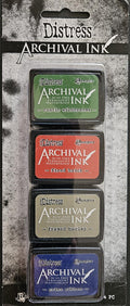 Kit #6 - Distress Archival Ink Mini Tim Holtz Color 4 pc Set AITK75134