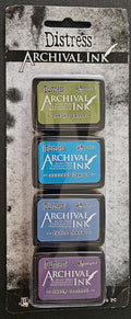 Kit #2 - Distress Archival Ink Mini Tim Holtz Color 4 pc Set AITK64862