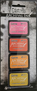 Kit #1 - Distress Archival Ink Mini Tim Holtz Color 4 pc Set AITK64855