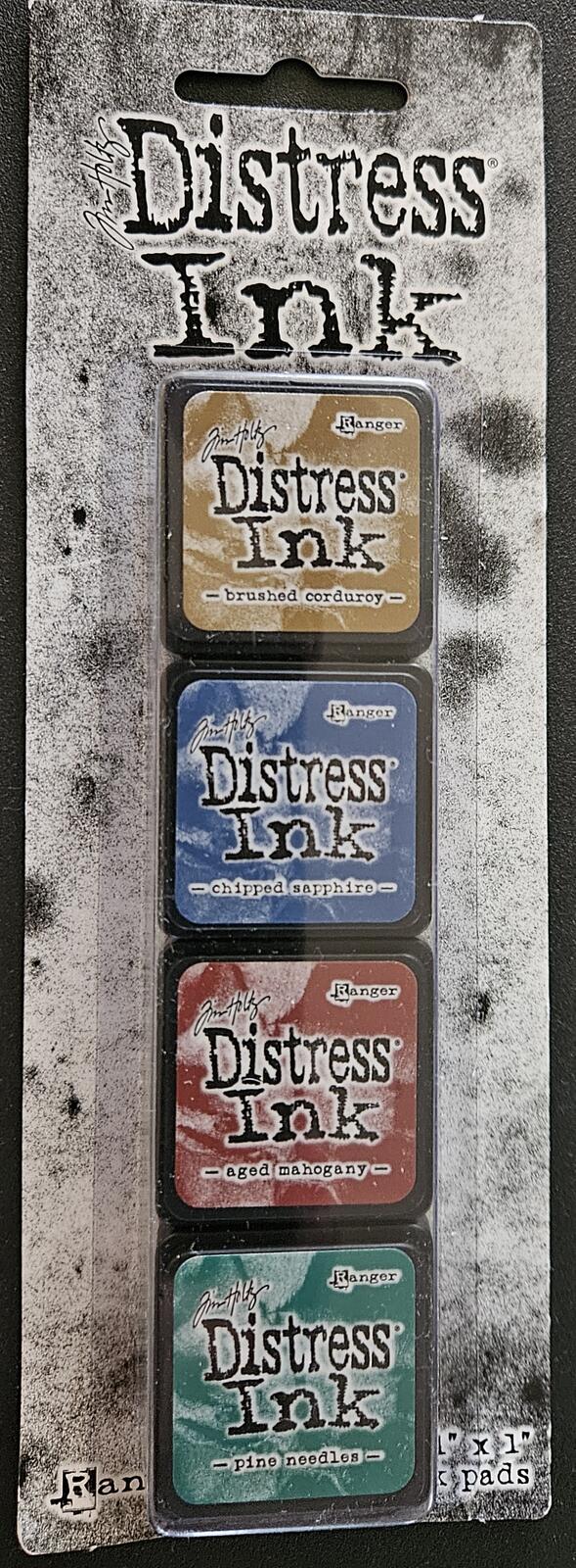 Kit #12 - Distress Ink Mini Ink Pads 4 pc Set -,