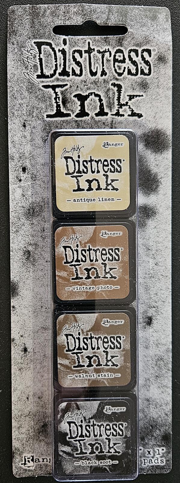 Kit #3 Ranger Tim Holtz Distress Ink Mini Pads 4 pc Set TDPK40330 789541040330