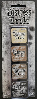 Kit #3 Ranger Tim Holtz Distress Ink Mini Pads 4 pc Set TDPK40330 789541040330