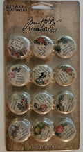 TH94116 Tim Holtz Idea-ology Advantus Quote Flair Buttons 12 Piece Set