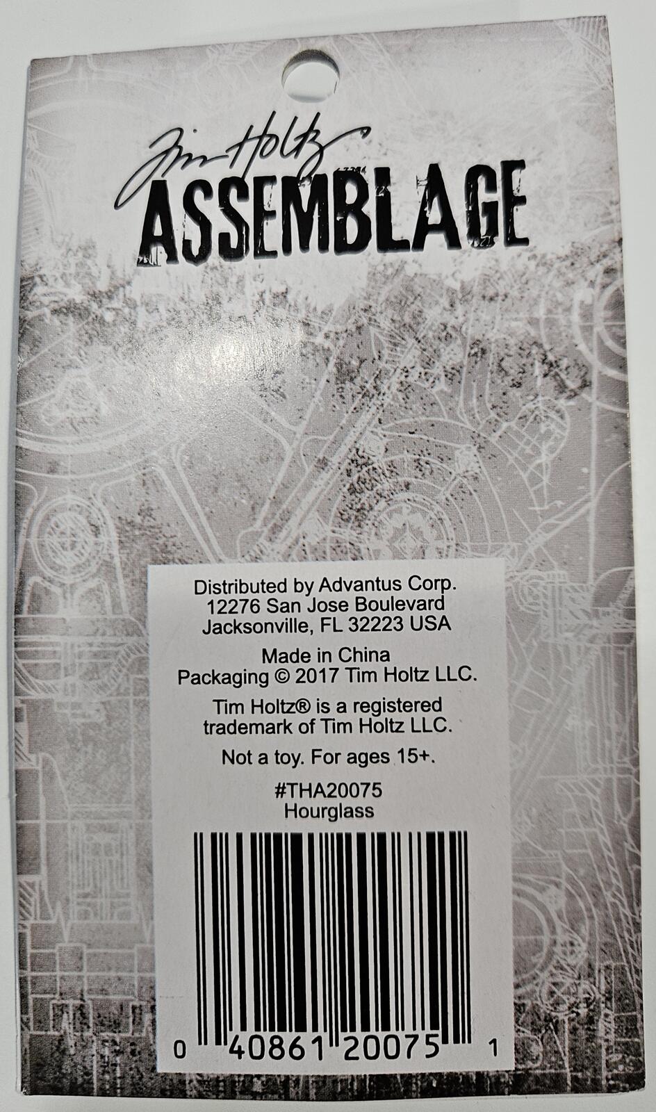 THA20075 Tim Holtz Assemblage Hourglass Pendant