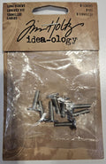 TH93051 Tim Holtz Idea-ology Long Screws Replacement Fasteners 8 Pack