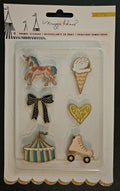 Maggie Holmes Carousel Enamel Stickers-Multi, Gold Foil 379130 718813791304