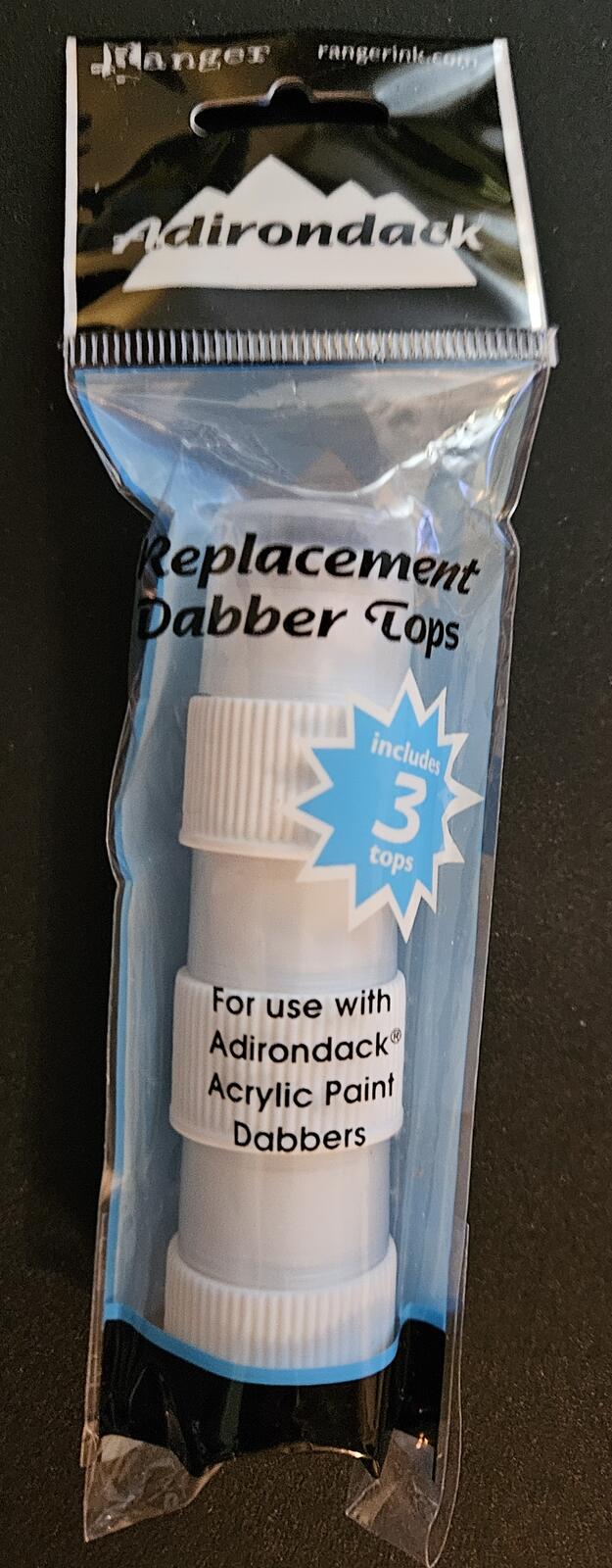 Adirondack Replacement Dabber Tops for Acrylic Paint Dabbers - Pack of 3