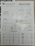 Diamond Press Fresh Cut Flowers Die-Cut & Stamp Set Complete 830982 655222453587