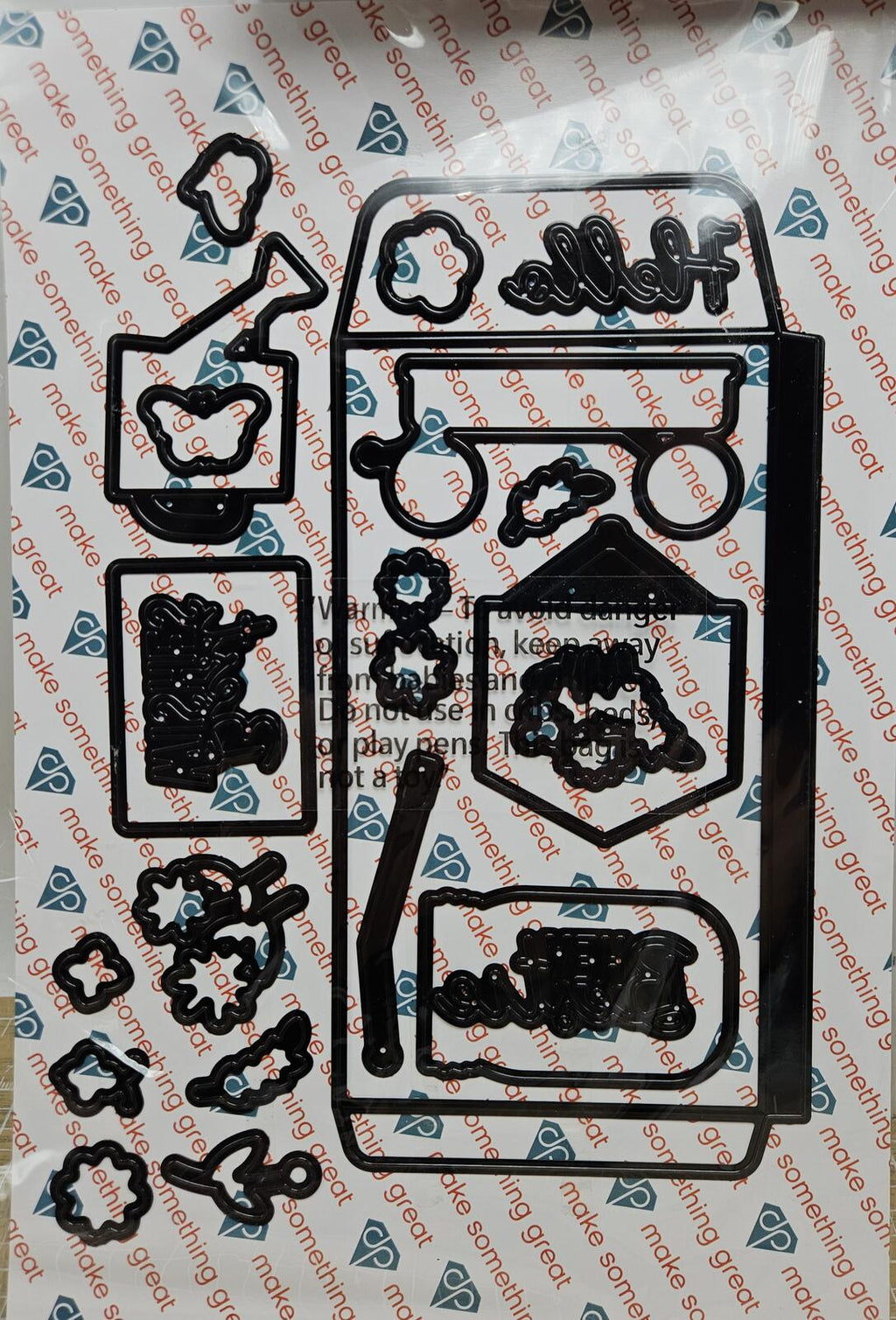 Diamond Press Fresh Cut Flowers Die-Cut & Stamp Set Complete 830982 655222453587