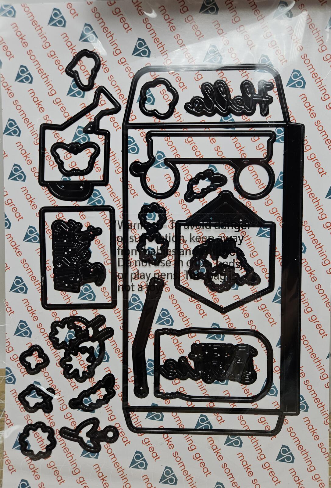 Diamond Press Fresh Cut Flowers Die-Cut & Stamp Set Complete 830982 655222453587