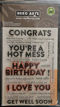AV Hero Arts Snarky Phrases Clear Stamps