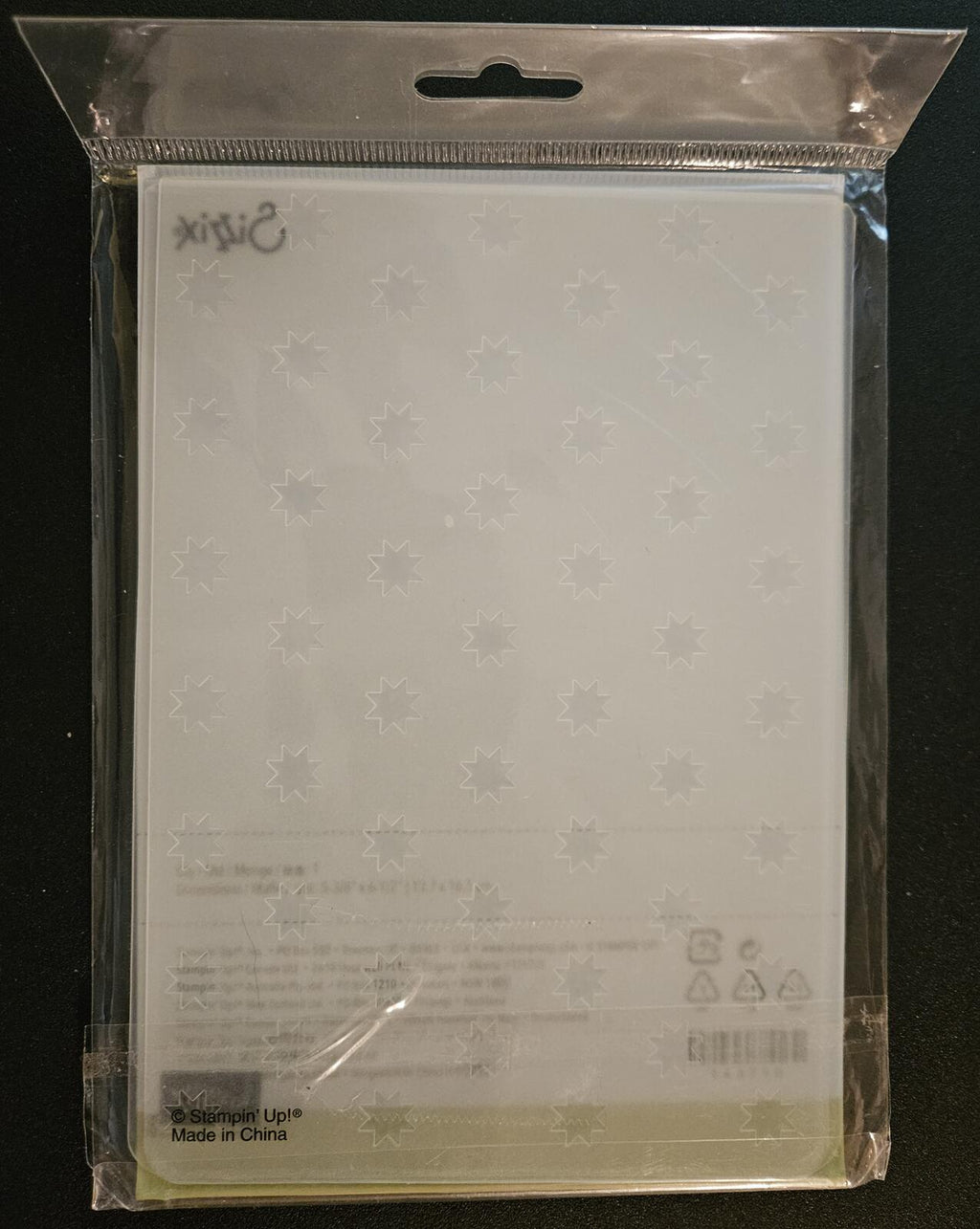Sizzix Big Shot Oh My Stars Starburst Textured Impressions Embossing Folder