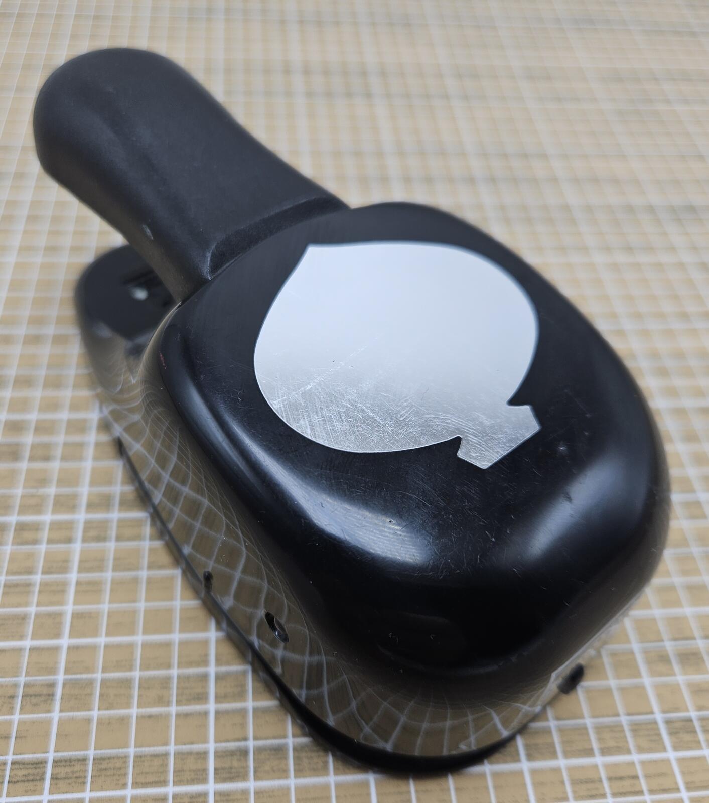 24 EK Success Circle Paper Punch Black Craft Scrapbooking Tool Whale Tail Design