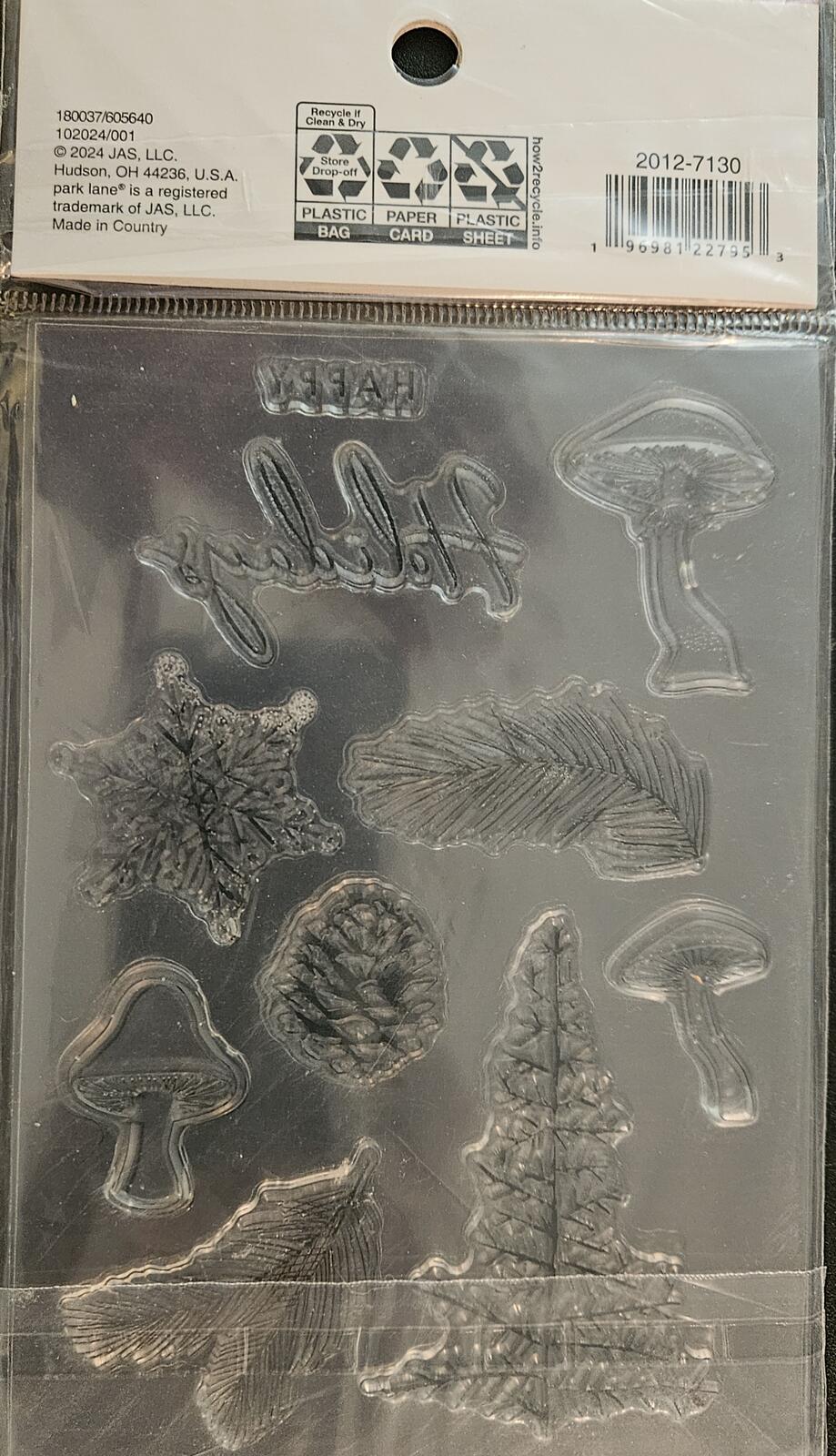 Park Lane Holiday Papercrafting Clear Stamps 10 pc