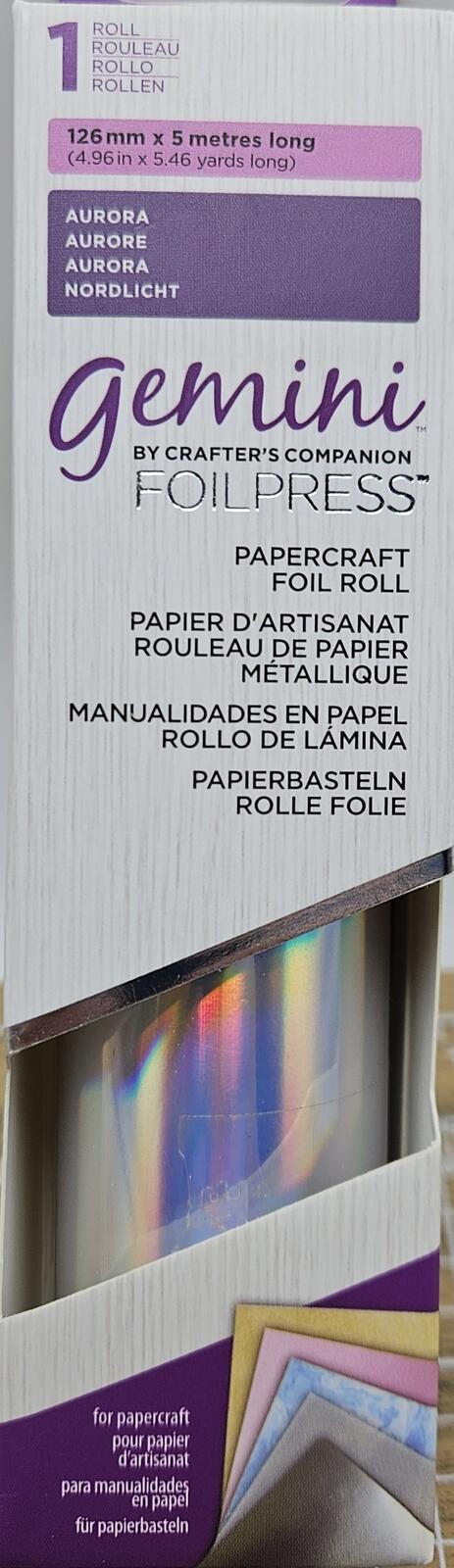 Aurora - Gemini Foilpress Papercraft Foil Roll 4.96"(126mm) x 5.46'(5m)