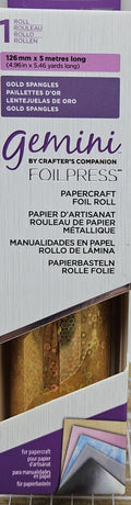 Gold Spangles - Gemini Foilpress Papercraft Foil Roll 4.96"(126mm) x 5.46'(5m)