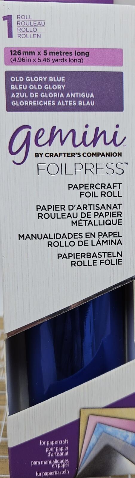 Old Glory Blue - Gemini Foilpress Papercraft Foil Roll 4.96"(126mm) x 5.46'(5m)