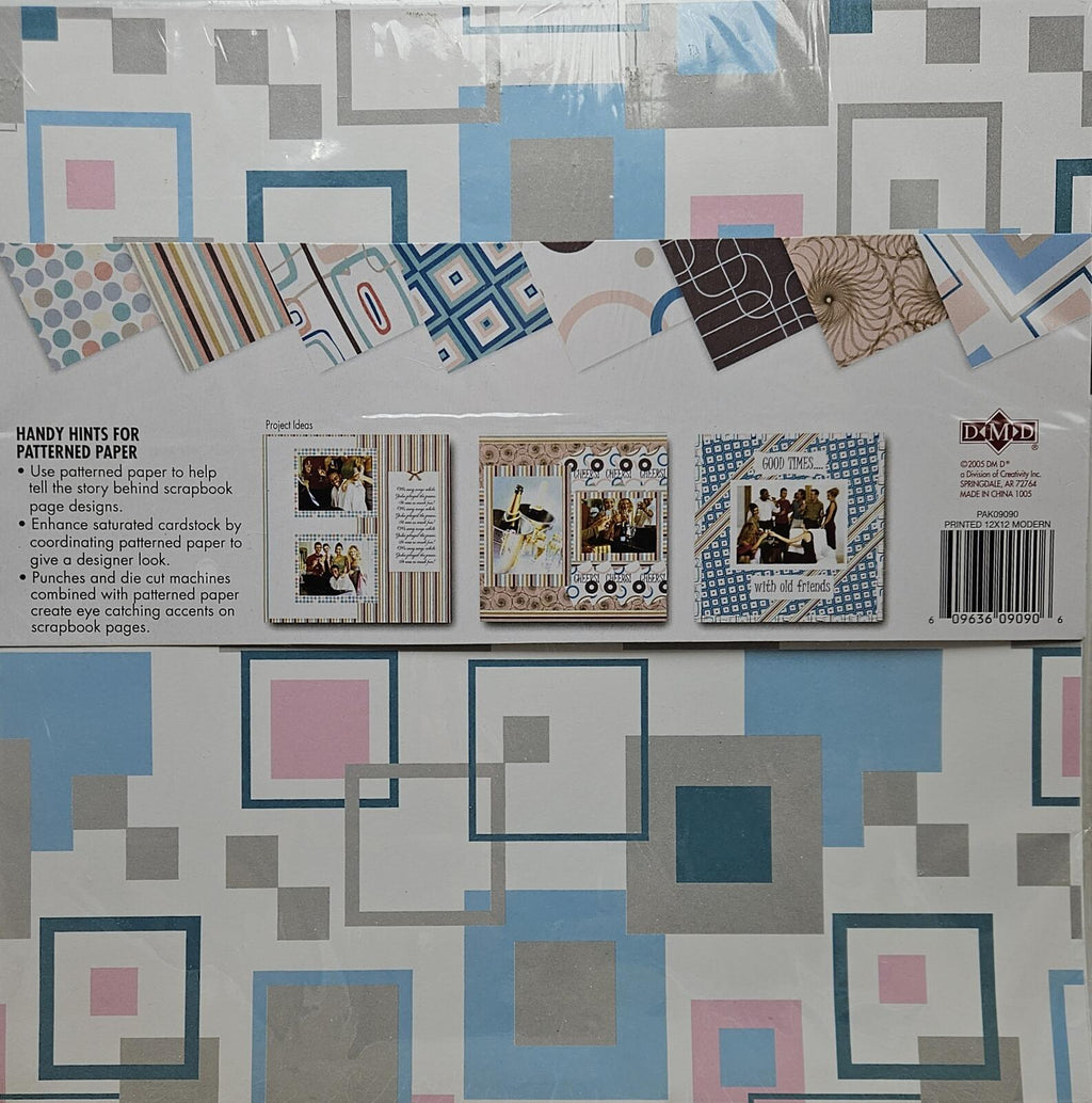 Patterned Paper Assortment Pack 12x12 40 Sheets Modern Palette