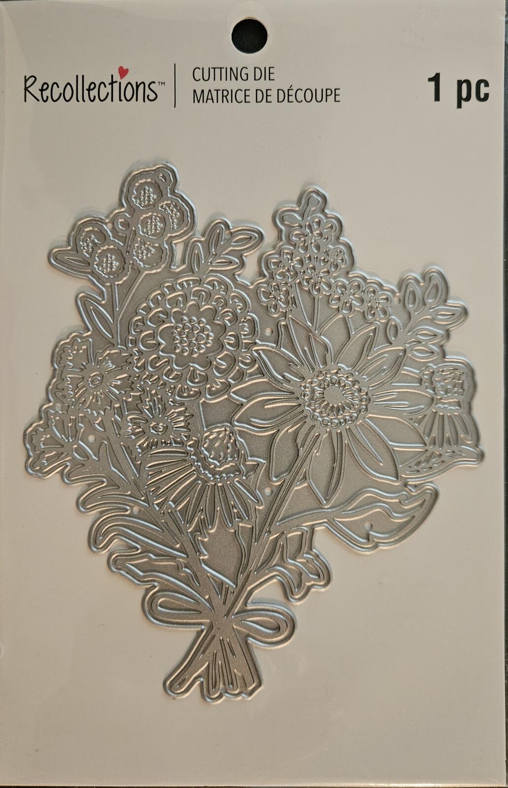 771713 Recollections Floral Bouquet Metal Cutting Die for Cardmaking & Crafts