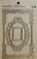 771712 Recollections Ornate Frame Metal Cutting Dies Set – 3‑Piece Craft Set