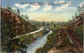 Postcard The Narrows Railroad River Highway 91 Florida Short Route Birmingham AL