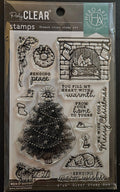 CM385 Hero Arts from the Vault Clear Stamp 4"X6"-Home Scene
