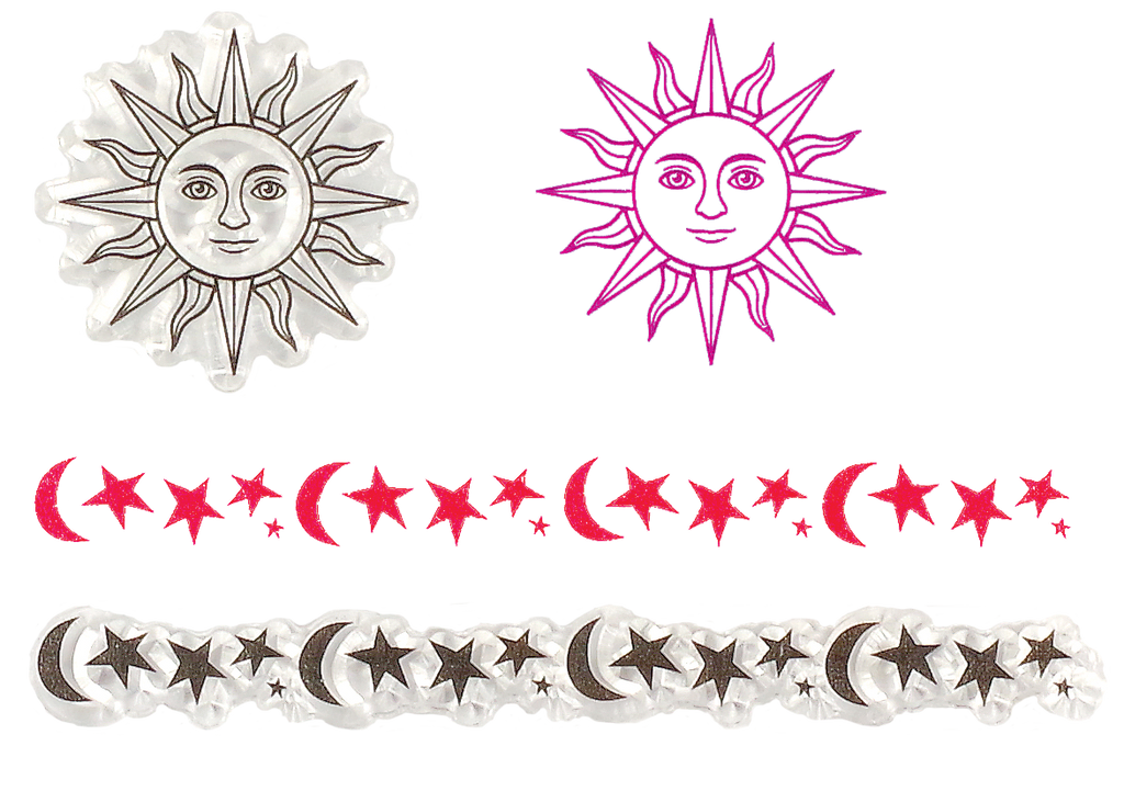Celestial Clear Silicone Stamp Set