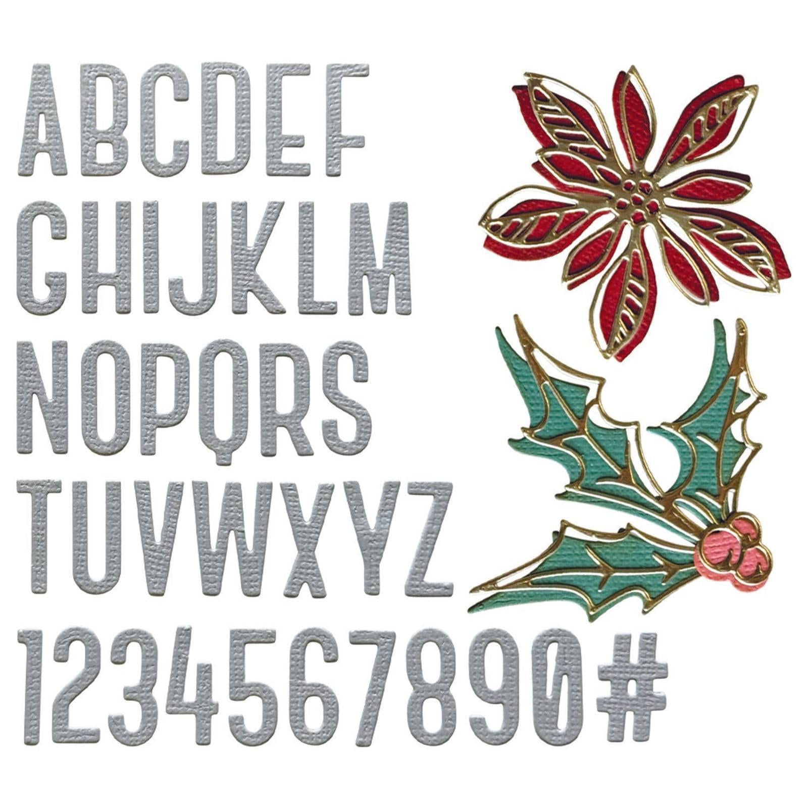 666719 Vault Seasonal Sketch Christmas Sizzix Thinlits Die Set by Tim Holtz NEW