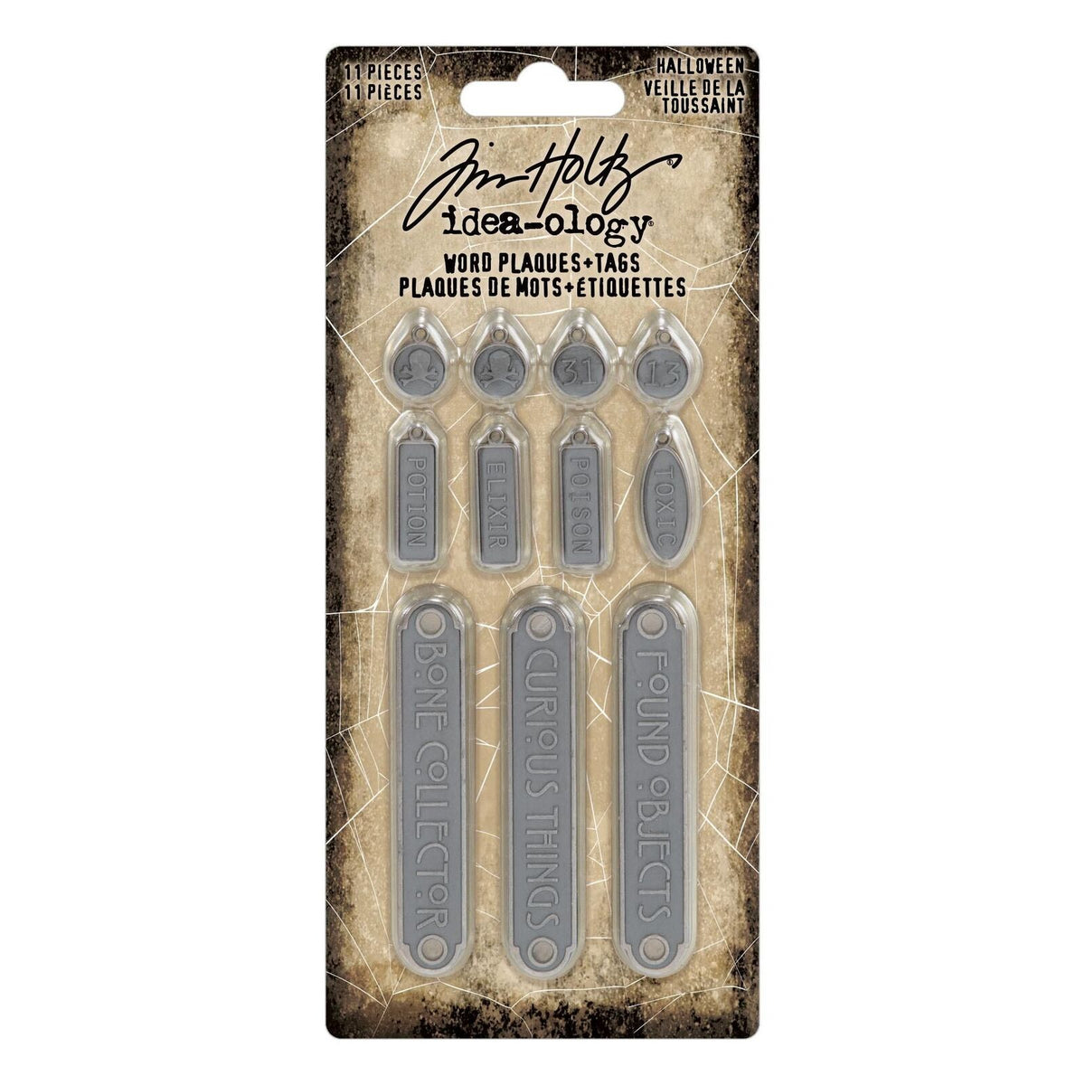 TH94438 Idea-ology Tim Holtz - Halloween - Word Plaques And Tags
