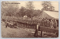 Postcard Ready For Orders Military WWI Era Troops at Attention Formation Kraus