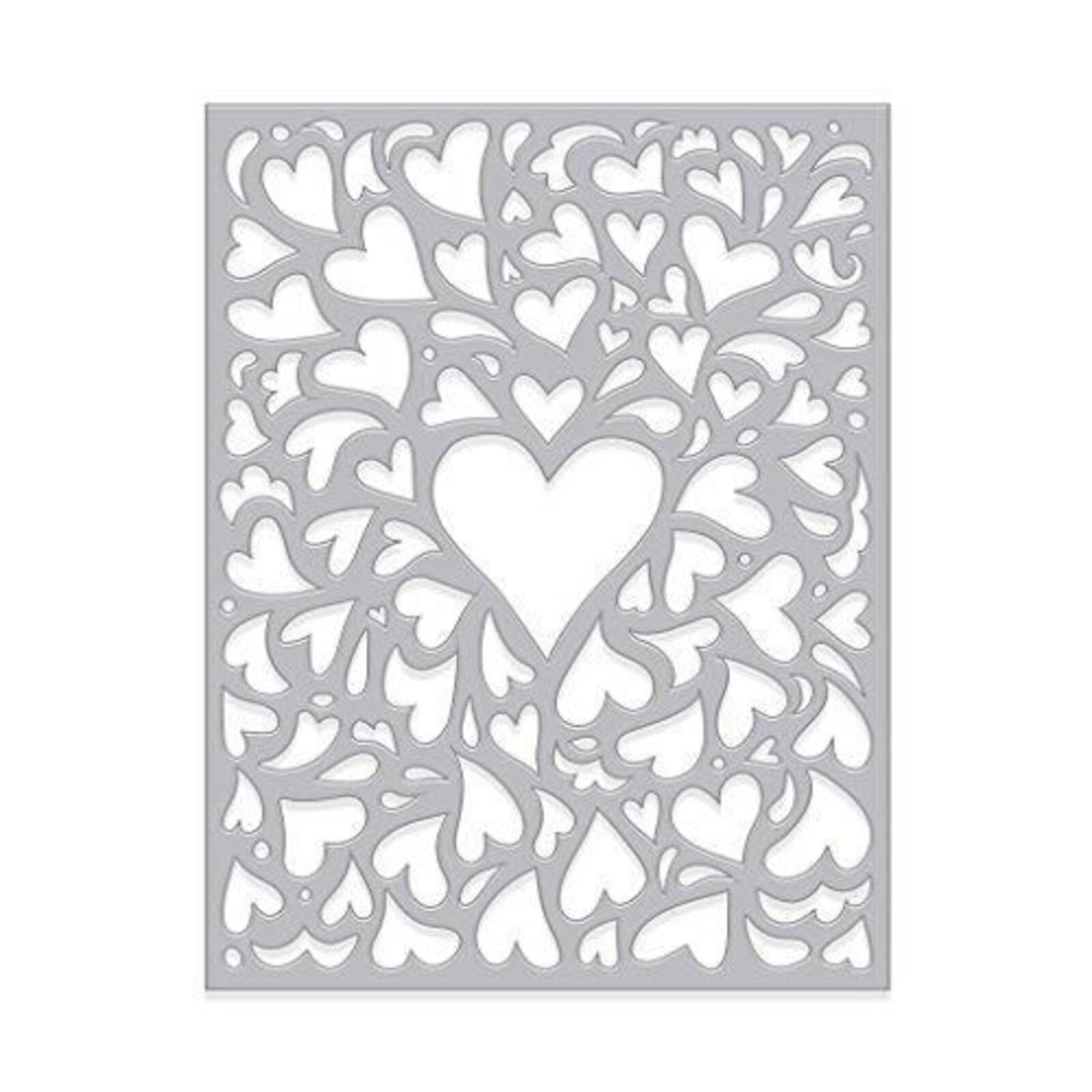 Hero Arts DI483 Fancy Dies  Window on Love Confetti Fancy
